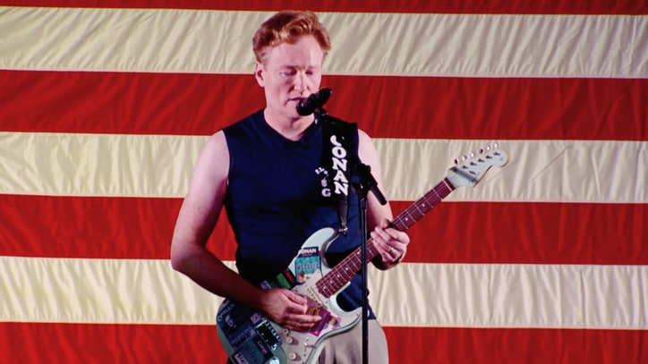 Watch Conan O'Brien Cover White Stripes' 'Seven Nation Army' for Troops
