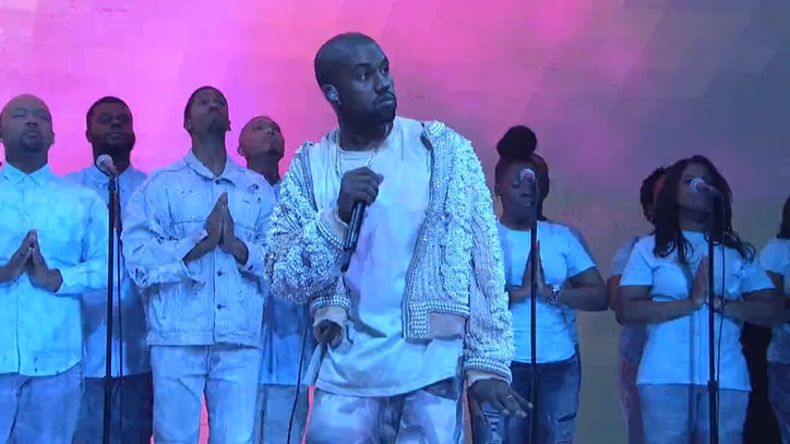 Watch Kanye West Debut 'Pablo' Tracks, Rap Battle on 'SNL'