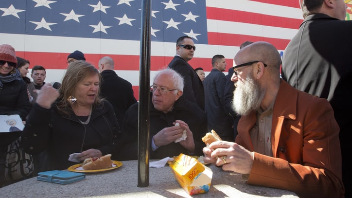 Watch Michael Stipe Stump for Bernie Sanders in Brooklyn