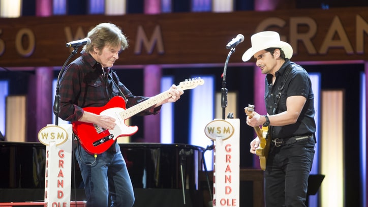Watch Brad Paisley Introduce John Fogerty to the Grand Ole Opry