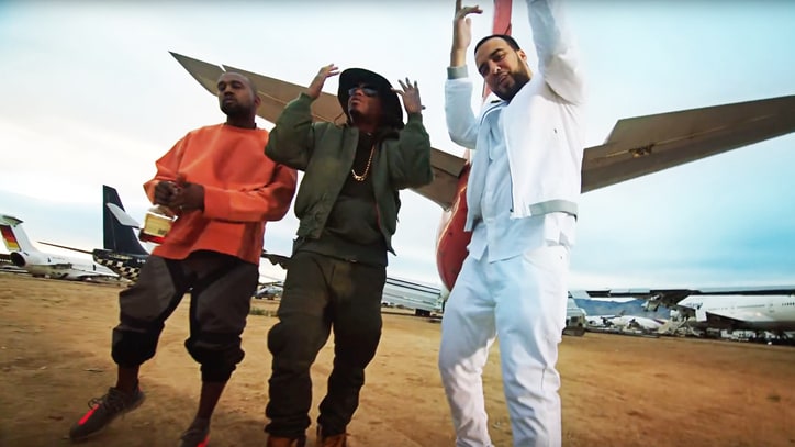 Kanye West, Nas, French Montana Stay Grounded in 'Figure It Out' Video