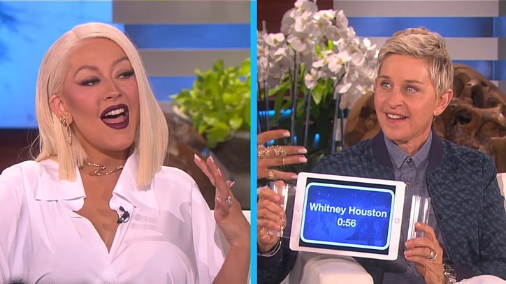 See Christina Aguilera Sing Rihanna, Adele on 'Ellen'