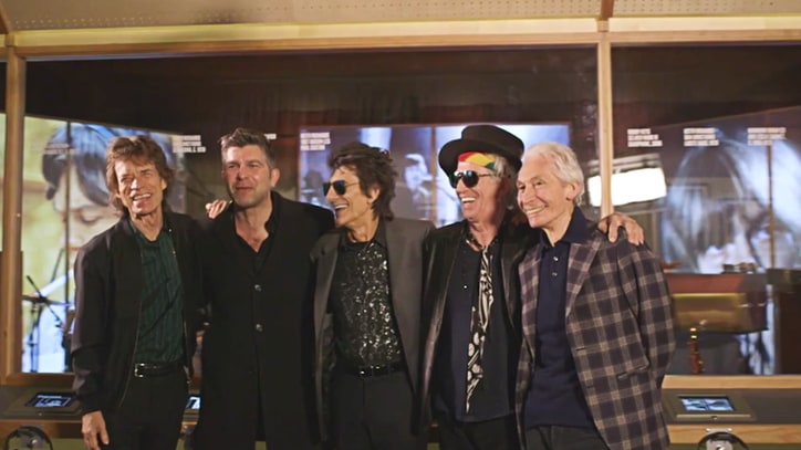 Watch Rolling Stones Surprise Superfan at 'Exhibitionism' Gallery