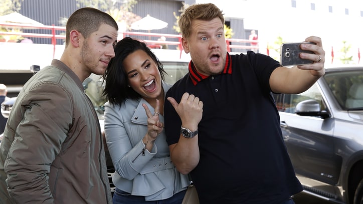 Demi Lovato, Nick Jonas Talk Purity Rings on 'Carpool Karaoke'