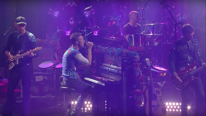 See Chris Martin Pen Lyrics for 'Colbert' Theme Song