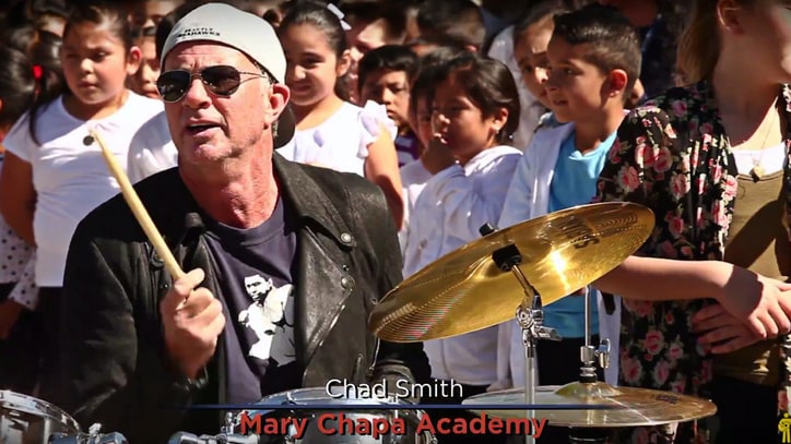 Watch Chad Smith, Jack Johnson Cover Sly Stone With Kids