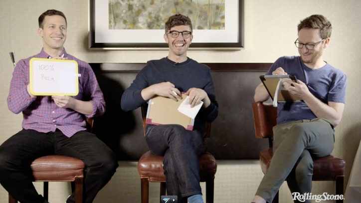 Watch Lonely Island Goofily Play 'The Newlywed Game'
