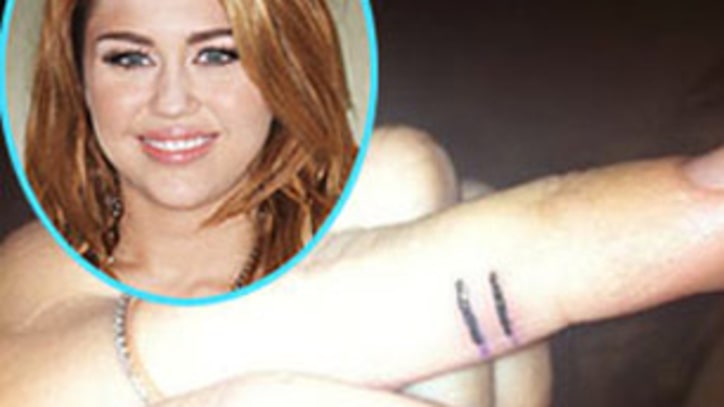 Miley Cyrus' Body Art Sparks Gay Rights Debate on Twitter