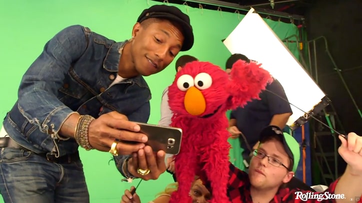 Go Behind the Scenes With Pharrell, Elmo on 'Sesame Street'