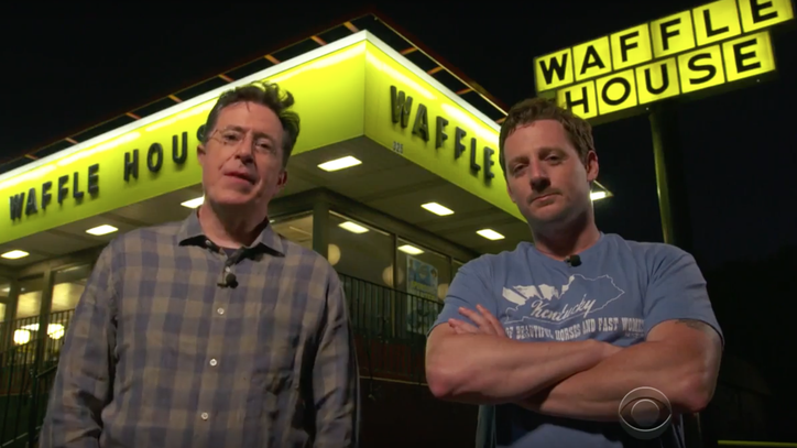 See Sturgill Simpson, Stephen Colbert Surprise Waffle House Diners