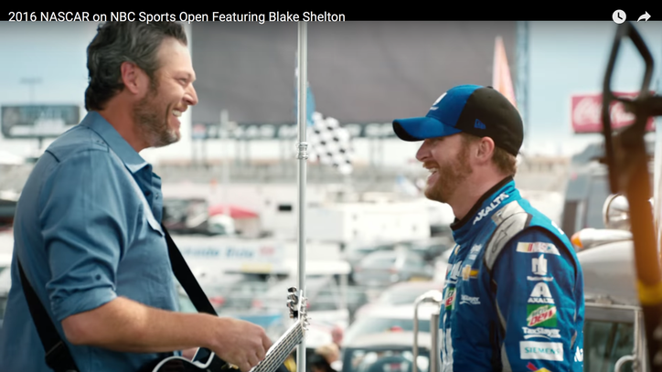 Blake Shelton Shoots Sunny Nascar Opening Video: The Ram Report