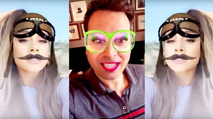 Watch Ariana Grande, Jimmy Fallon Face-Swap in Snapchat Duet