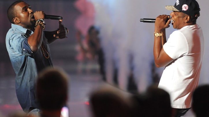 Jay-Z and Kanye Rock Mics, Arenas