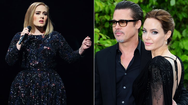 Watch Adele Dedicate NYC Concert to Brad Pitt, Angelina Jolie