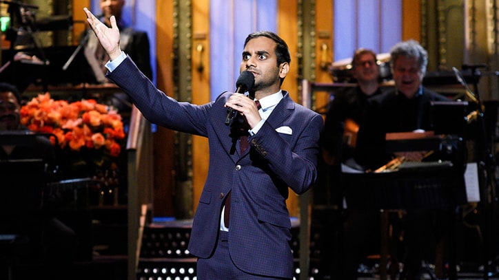 See Aziz Ansari Hammer Trump, 'Lower-Case KKK' in 'SNL' Monologue