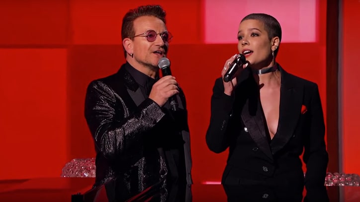 Watch Bono, Halsey Recap Insanity of 2016 on 'Kimmel'