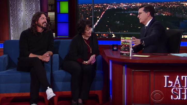 Watch Dave Grohl Talk Bad Grades With Mom on 'Colbert'