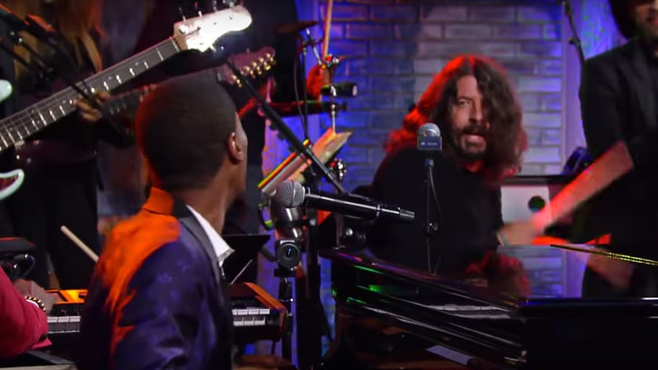 Watch Dave Grohl Jam With Preservation Hall Jazz Band on 'Colbert'
