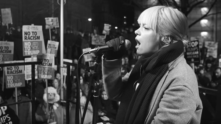 Watch Lily Allen's Chilling Rufus Wainwright Cover at Women's March
