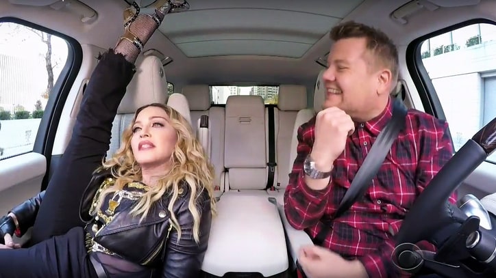 Watch Madonna Twerk, Talk Kissing Michael Jackson on 'Carpool Karaoke'