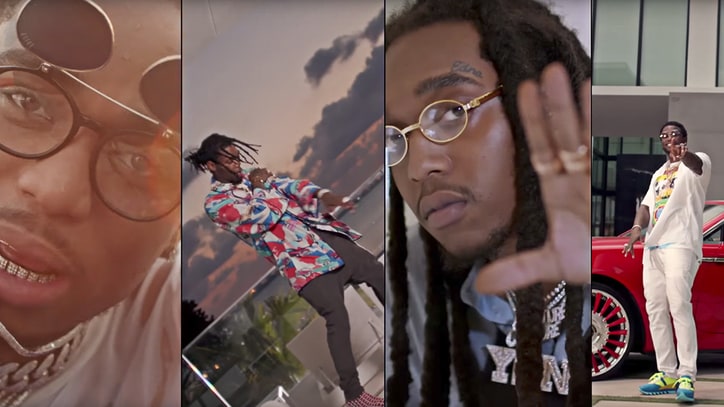 Watch Migos, Gucci Mane's Voyeuristic 'Slippery' Video