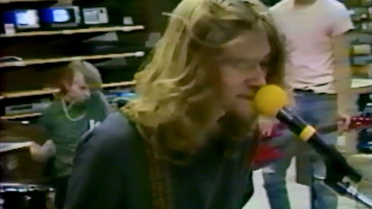 Flashback: Nirvana Film Music Video in Empty Radio Shack