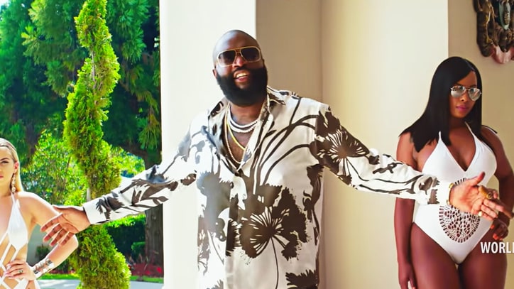 Watch Rick Ross Throw Champagne-Soaked Pool Party in 'Same Hoes' Video