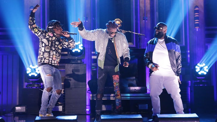 Watch Rick Ross, Young Thug, Wale's Fiery 'Trap Trap Trap' on 'Fallon'