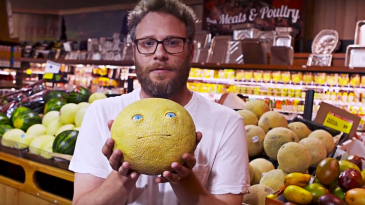 Watch Seth Rogen Scare Shoppers With 'Sausage Party' Supermarket Prank