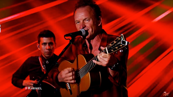 Hear Sting Perform Police Song 'Next to You' on 'Jimmy Kimmel Live!'