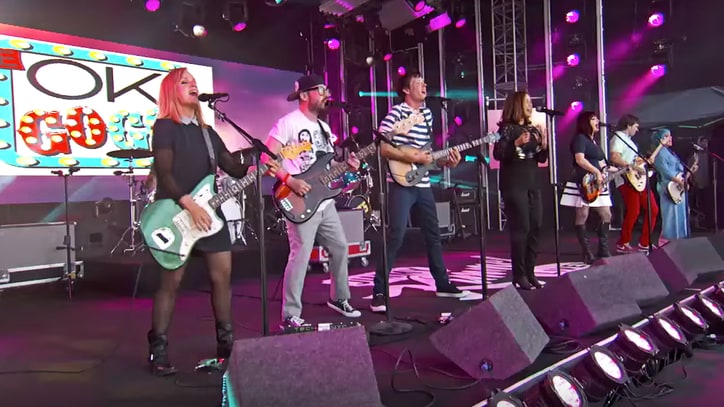Watch Go-Go's, OK Go's Power-Pop Mash-Up on 'Kimmel'