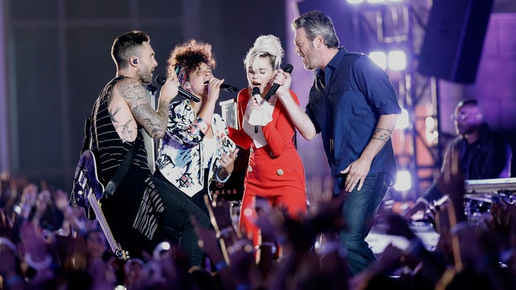 See Adam Levine, Blake Shelton, Miley Cyrus Sing Aerosmith's 'Dream On'