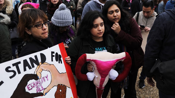 Trump's Middle Finger to the Women's Marchers
