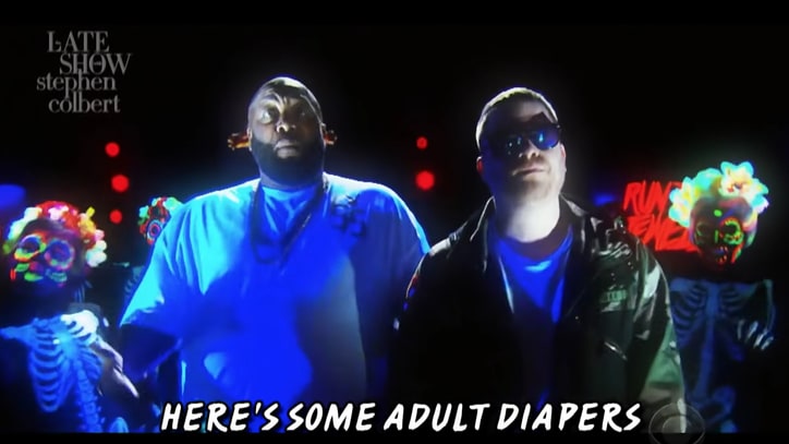 Watch Run the Jewels Ruin Stephen Colbert's Birthday on 'Late Show'