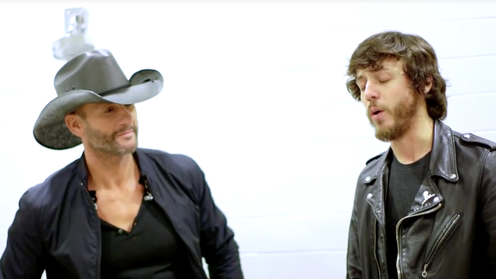 See Tim McGraw, Chris Janson's Backstage Jam on 'How I'll Always Be'