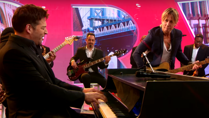 Watch Keith Urban, Harry Connick Jr.'s Nimble Blues Jam