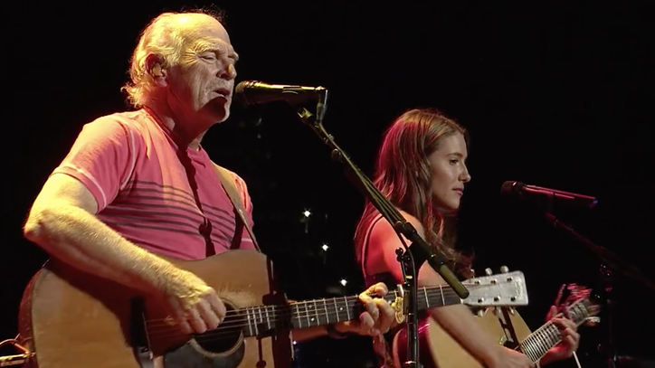 See Jimmy Buffett, Caroline Jones Sing 'Breathe In, Breathe Out, Move On'