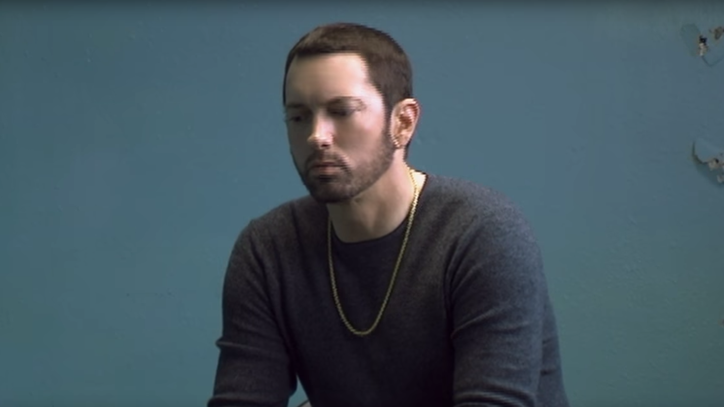Eminem Chronicles Bleak Love Triangle in 'River' Video With Ed Sheeran