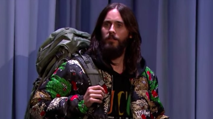See Jared Leto Start Cross-Country Hitchhike on 'Fallon'