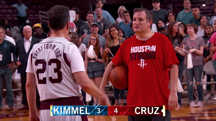 Jimmy Kimmel Roasts Ted Cruz During Charity Basketball Game
