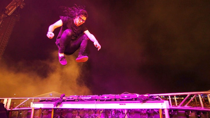 Watch Skrillex Reunite With Former Emo Band in Fiery Show