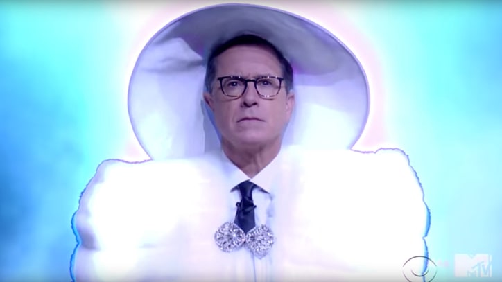 Watch Stephen Colbert's Fiery Parody of Beyonce's VMAs Performance