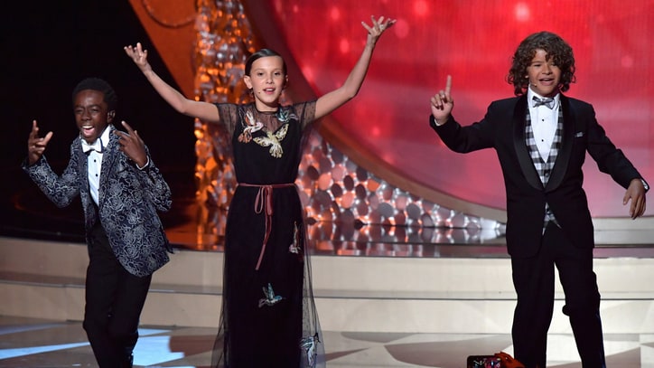 Watch 'Stranger Things' Stars Jam to 'Uptown Funk' at Emmys