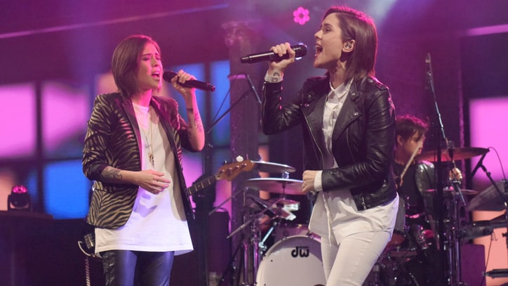 Watch Tegan and Sara Perform Flirty 'Stop Desire' on 'Colbert'