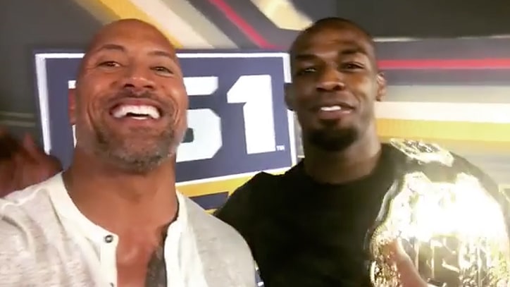 UFC Champ Jon Jones on 'Unbelievable' First Meeting With Dwayne 'The Rock' Johnson