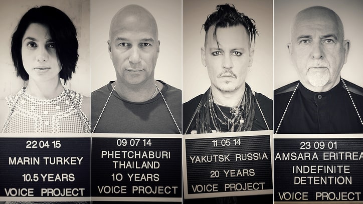 Peter Gabriel, Johnny Depp Lead Voice Project's 'Imprisoned for Art' Campaign