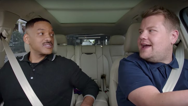 'Carpool Karaoke': Will Smith, James Corden Get Jiggy With Marching Band