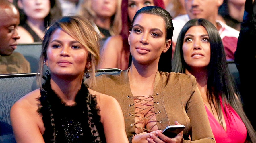Chrissy Teigen, Kourtney Hilariously Chime In on Kim's Feud With Bette Midler