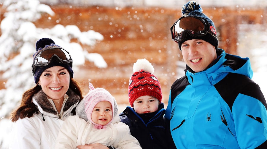 Kate Middleton, Prince William Take George and Charlotte Skiing: Photos