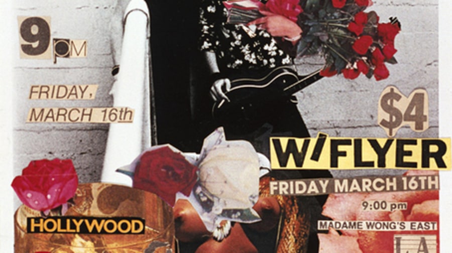 An original flyer featuring Axl Rose and Izzy Stradlin